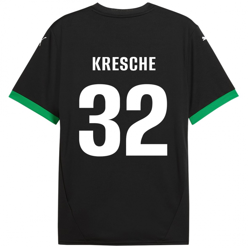 Kinder Isabella Kresche #32 Schwarz Dunkelgrün Heimtrikot Trikot 2024/25 T-Shirt Schweiz