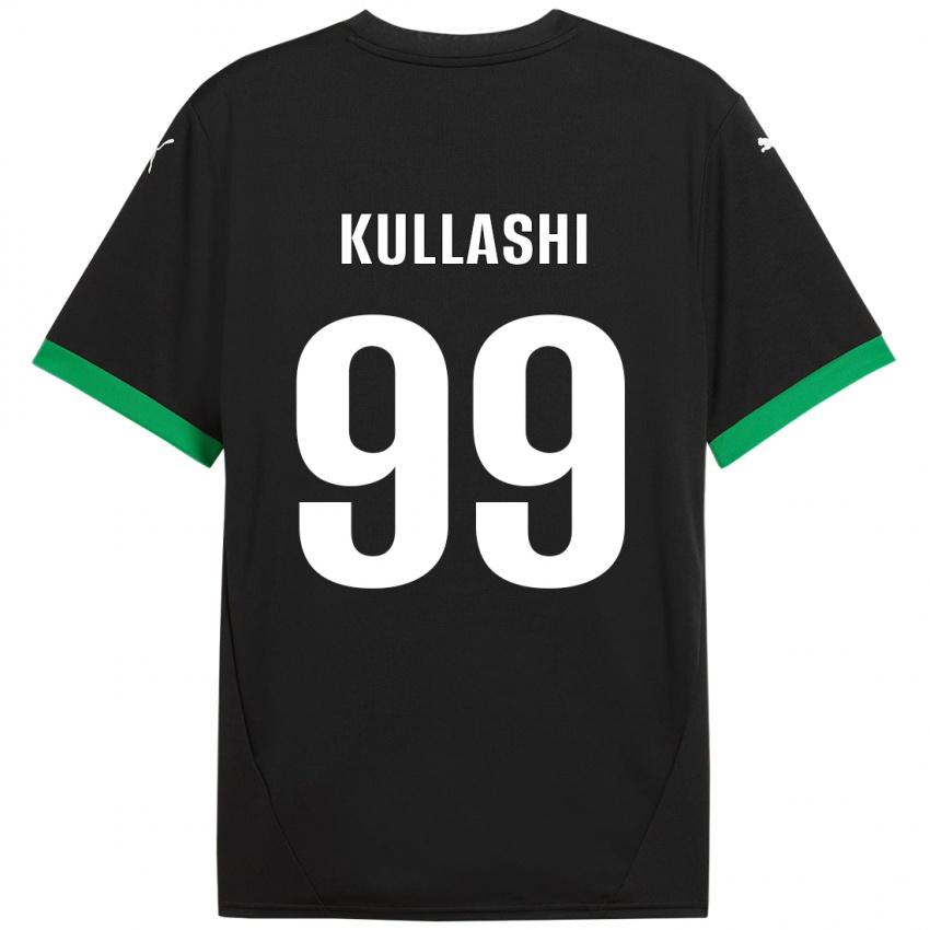 Enfant Maillot Loreta Kullashi #99 Noir Vert Foncé Tenues Domicile 2024/25 T-Shirt Suisse