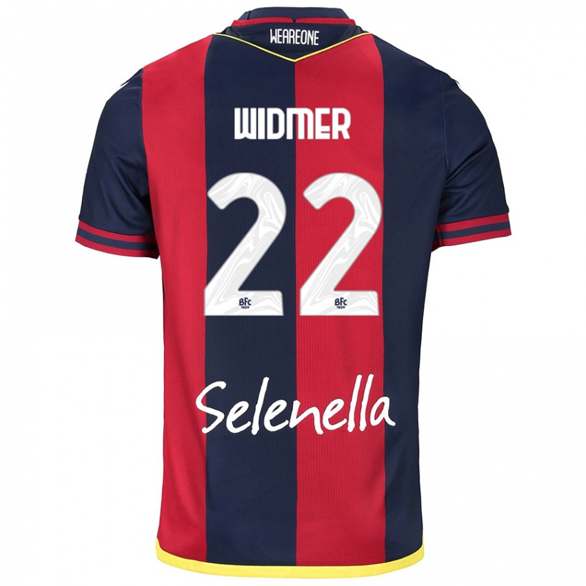 Kinder Renato Widmer D’autilia #22 Rot Königsblau Heimtrikot Trikot 2024/25 T-Shirt Schweiz