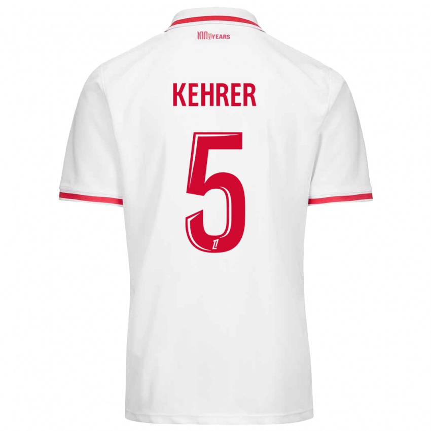 Enfant Maillot Thilo Kehrer #5 Blanc Rouge Tenues Domicile 2024/25 T-Shirt Suisse