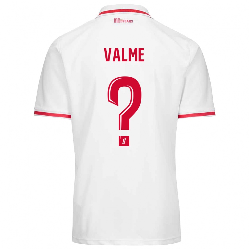 Enfant Maillot Ritchy Valme #0 Blanc Rouge Tenues Domicile 2024/25 T-Shirt Suisse