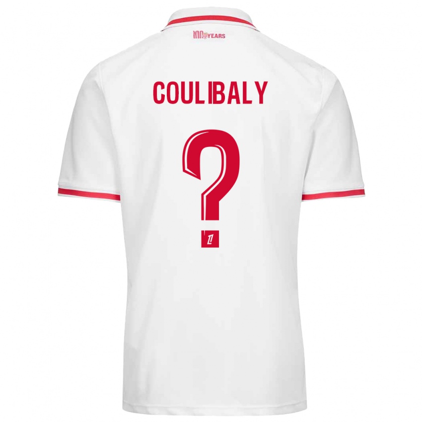 Enfant Maillot Mamadou Coulibaly #0 Blanc Rouge Tenues Domicile 2024/25 T-Shirt Suisse