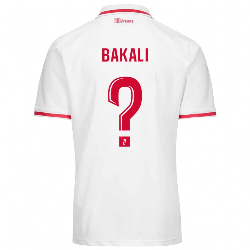 Enfant Maillot Jonathan Bakali #0 Blanc Rouge Tenues Domicile 2024/25 T-Shirt Suisse