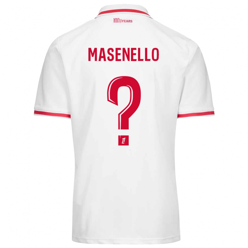 Enfant Maillot Tristan Masenello #0 Blanc Rouge Tenues Domicile 2024/25 T-Shirt Suisse