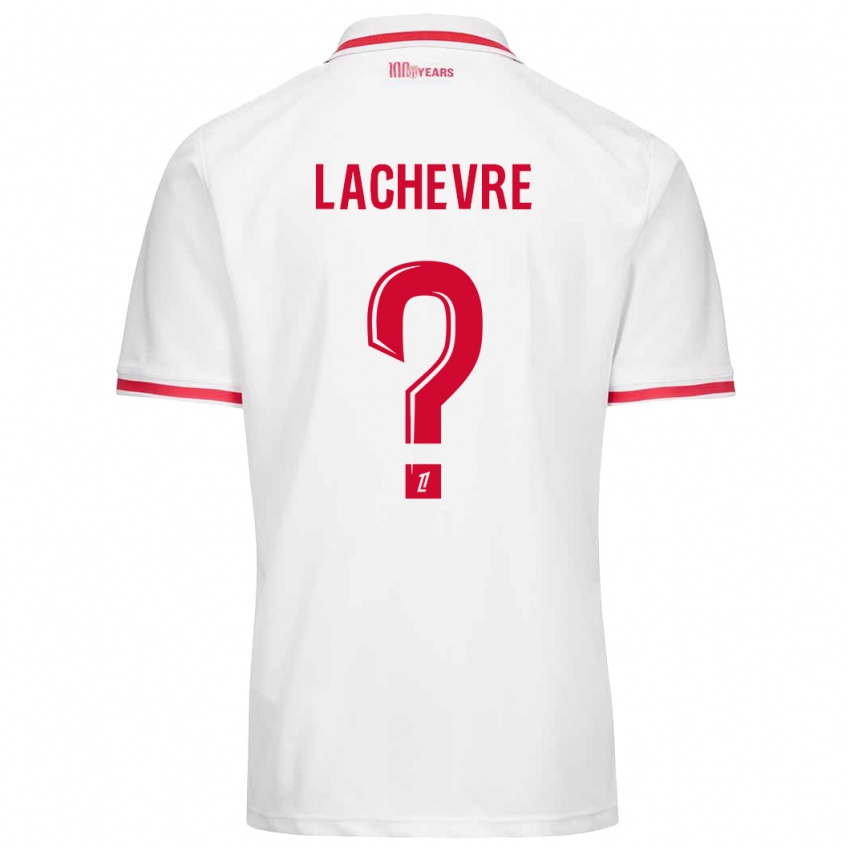 Enfant Maillot Téo Lachevre #0 Blanc Rouge Tenues Domicile 2024/25 T-Shirt Suisse