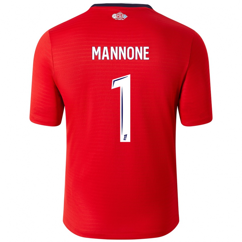 Kinder Vito Mannone #1 Rot Weiß Heimtrikot Trikot 2024/25 T-Shirt Schweiz