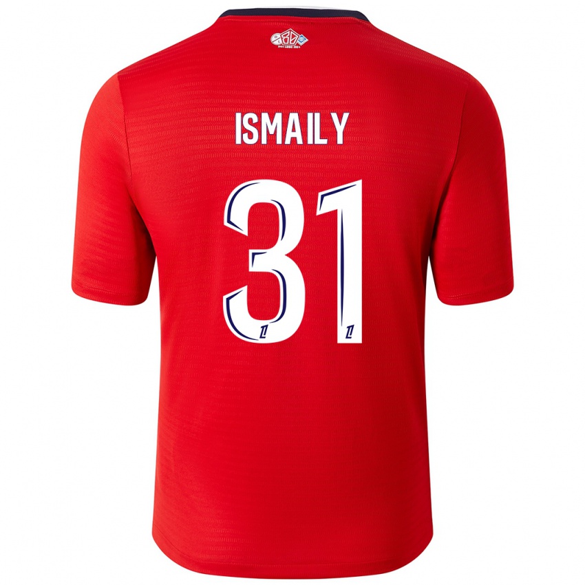 Enfant Maillot Ismaily #31 Rouge Blanc Tenues Domicile 2024/25 T-Shirt Suisse