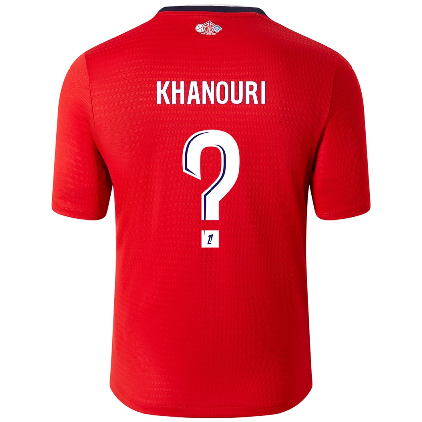 Enfant Maillot Adam Khanouri #0 Rouge Blanc Tenues Domicile 2024/25 T-Shirt Suisse