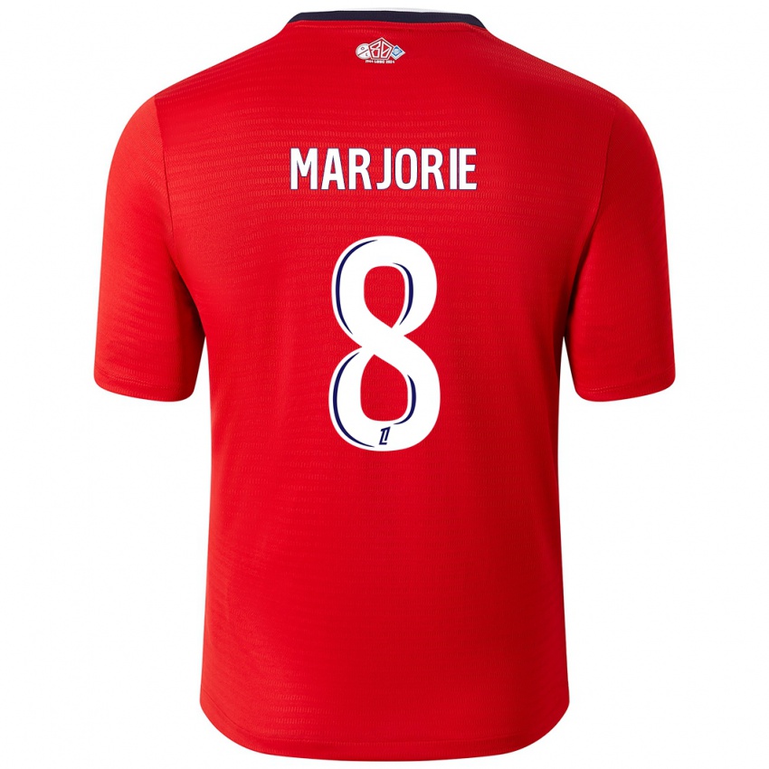 Enfant Maillot Marjorie #8 Rouge Blanc Tenues Domicile 2024/25 T-Shirt Suisse