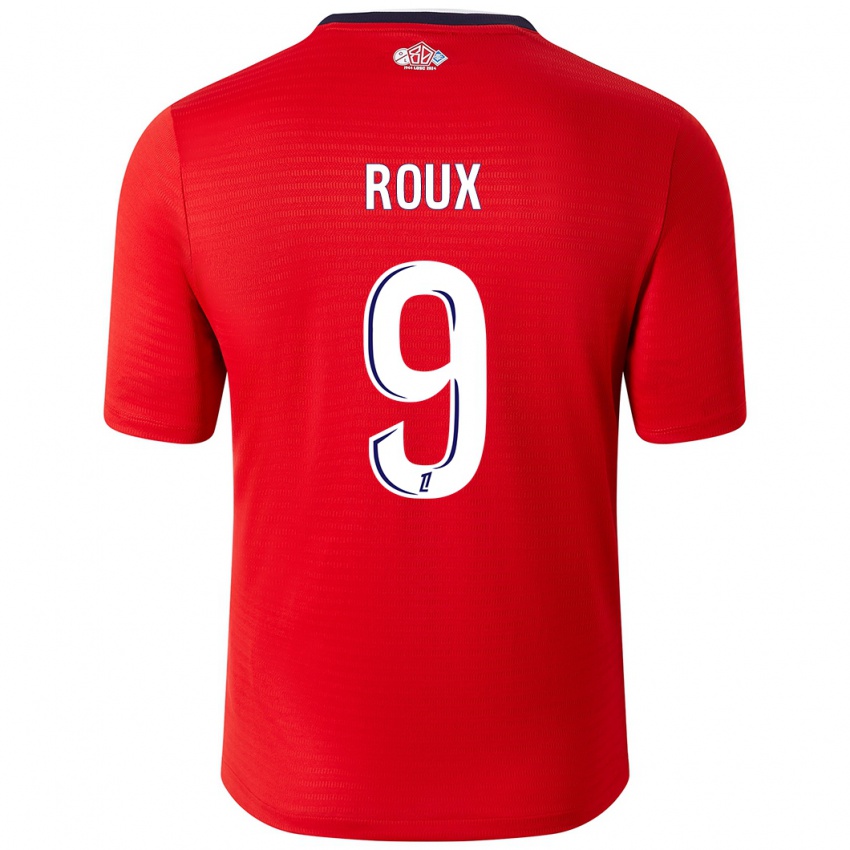 Enfant Maillot Danielle Roux #9 Rouge Blanc Tenues Domicile 2024/25 T-Shirt Suisse