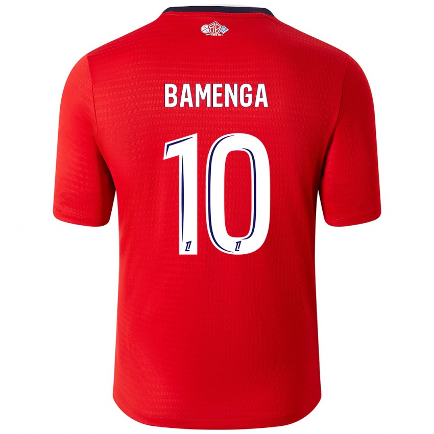 Enfant Maillot Naomie Bamenga #10 Rouge Blanc Tenues Domicile 2024/25 T-Shirt Suisse