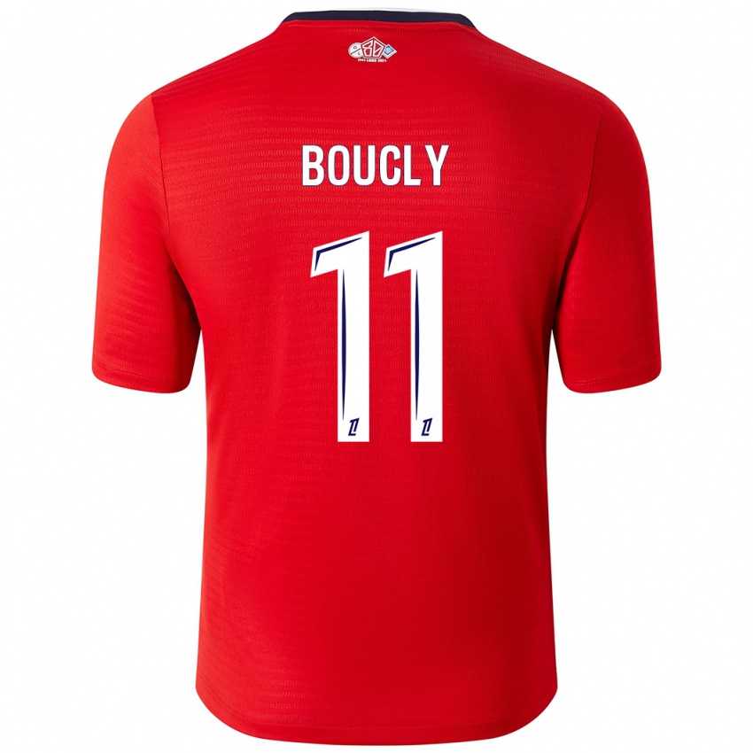 Enfant Maillot Maïté Boucly #11 Rouge Blanc Tenues Domicile 2024/25 T-Shirt Suisse