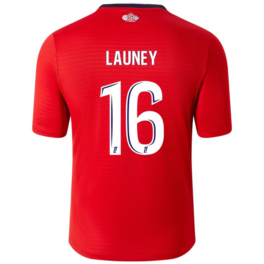 Enfant Maillot Elisa Launey #16 Rouge Blanc Tenues Domicile 2024/25 T-Shirt Suisse