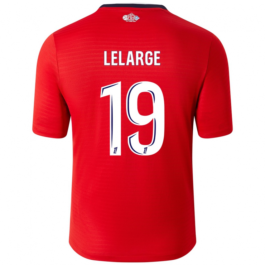 Enfant Maillot Claire Lelarge #19 Rouge Blanc Tenues Domicile 2024/25 T-Shirt Suisse