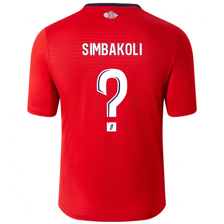 Enfant Maillot Mamadou Simbakoli #0 Rouge Blanc Tenues Domicile 2024/25 T-Shirt Suisse