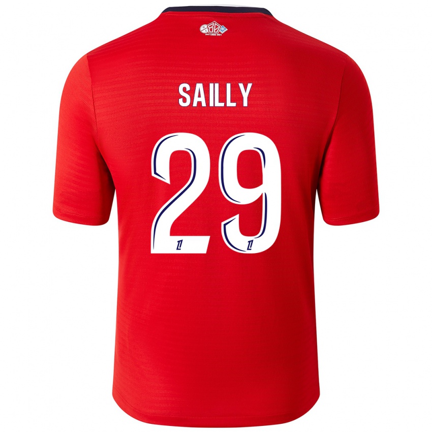 Enfant Maillot Charlotte Sailly #29 Rouge Blanc Tenues Domicile 2024/25 T-Shirt Suisse