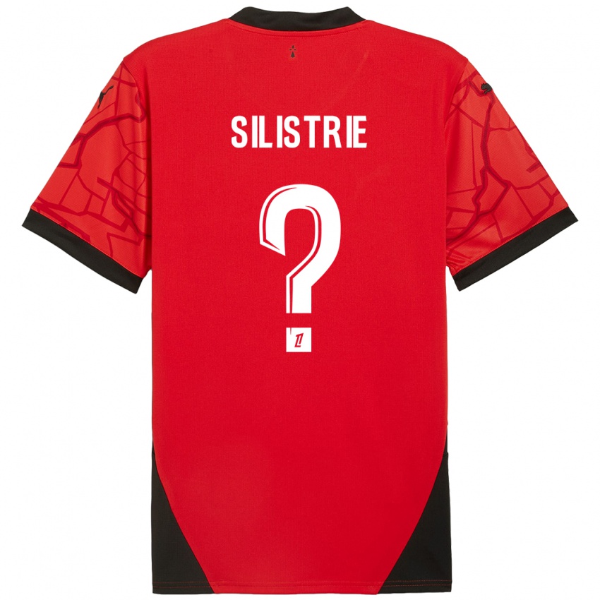 Enfant Maillot Mathys Silistrie #0 Rouge Noir Tenues Domicile 2024/25 T-Shirt Suisse