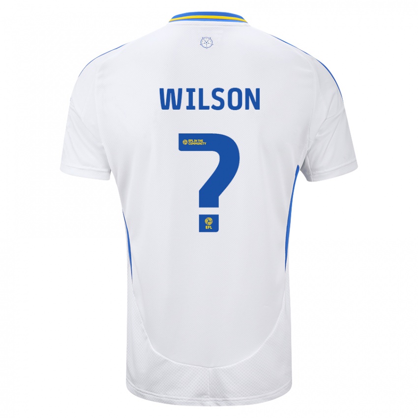 Enfant Maillot Marley Wilson #0 Blanc Bleu Tenues Domicile 2024/25 T-Shirt Suisse