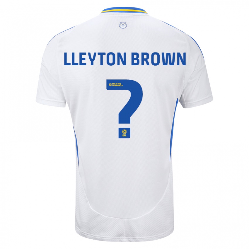 Enfant Maillot Lleyton Brown #0 Blanc Bleu Tenues Domicile 2024/25 T-Shirt Suisse