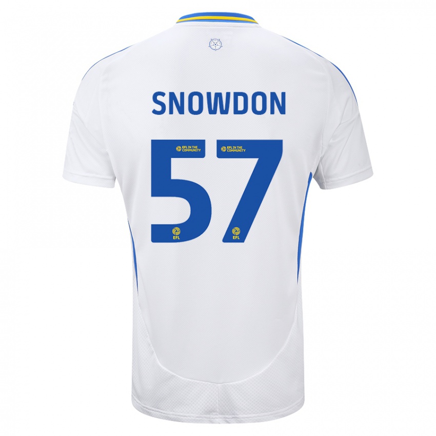 Kinder Joe Snowdon #57 Weiß Blau Heimtrikot Trikot 2024/25 T-Shirt Schweiz