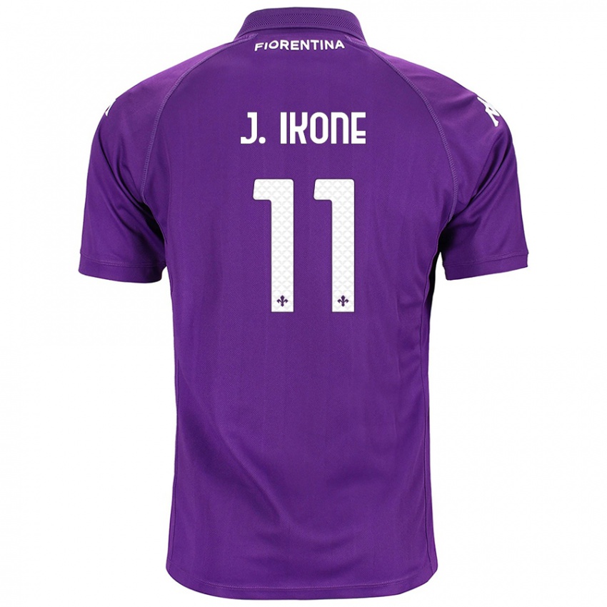 Enfant Maillot Jonathan Ikoné #11 Violet Tenues Domicile 2024/25 T-Shirt Suisse