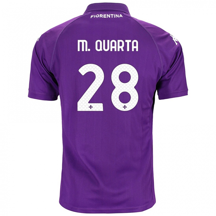 Kinder Lucas Martínez Quarta #28 Violett Heimtrikot Trikot 2024/25 T-Shirt Schweiz