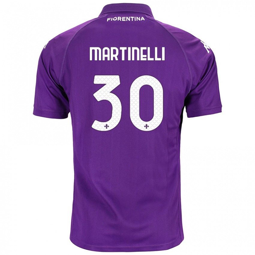 Kinder Tommaso Martinelli #30 Violett Heimtrikot Trikot 2024/25 T-Shirt Schweiz