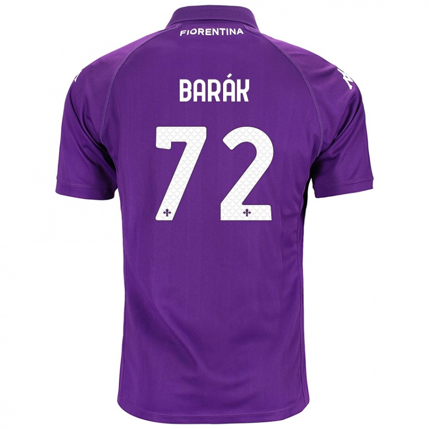 Enfant Maillot Antonin Barak #72 Violet Tenues Domicile 2024/25 T-Shirt Suisse