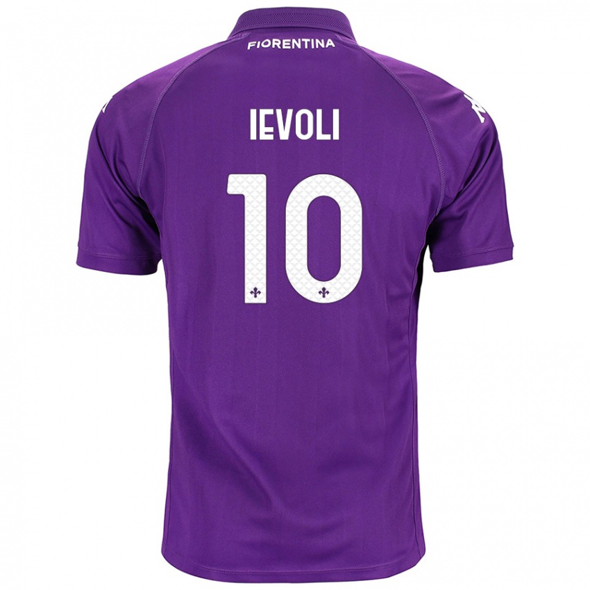 Kinder Mattia Ievoli #10 Violett Heimtrikot Trikot 2024/25 T-Shirt Schweiz