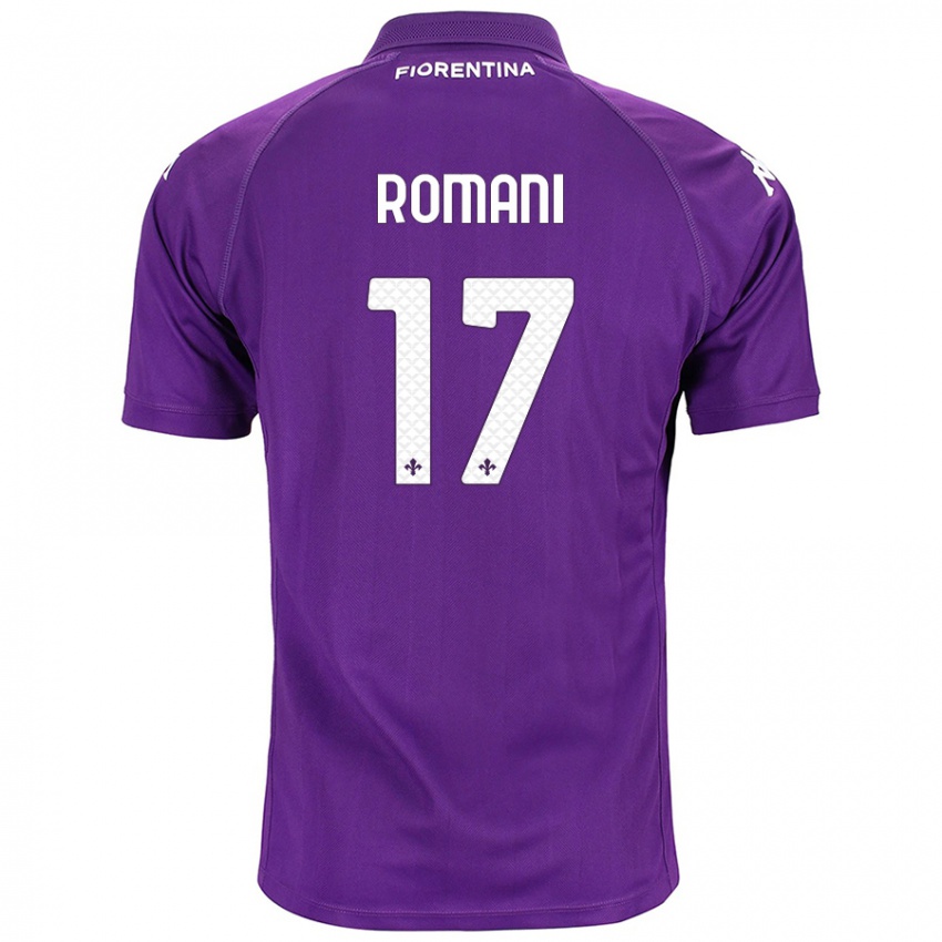 Kinder Lorenzo Romani #17 Violett Heimtrikot Trikot 2024/25 T-Shirt Schweiz