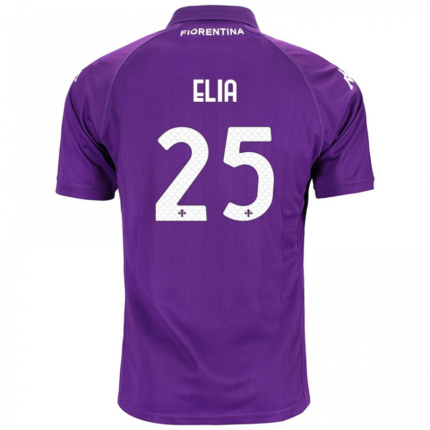 Enfant Maillot Mirko Elia #25 Violet Tenues Domicile 2024/25 T-Shirt Suisse