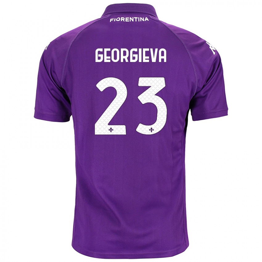 Kinder Marina Georgieva #23 Violett Heimtrikot Trikot 2024/25 T-Shirt Schweiz