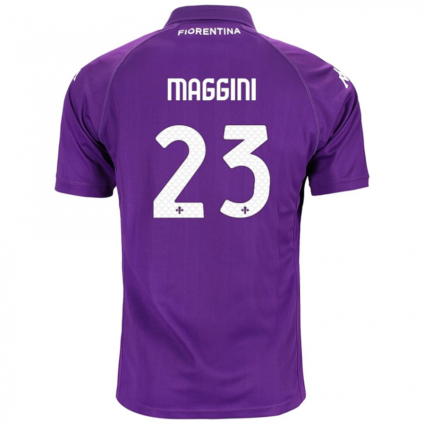 Enfant Maillot Filippo Maggini #23 Violet Tenues Domicile 2024/25 T-Shirt Suisse