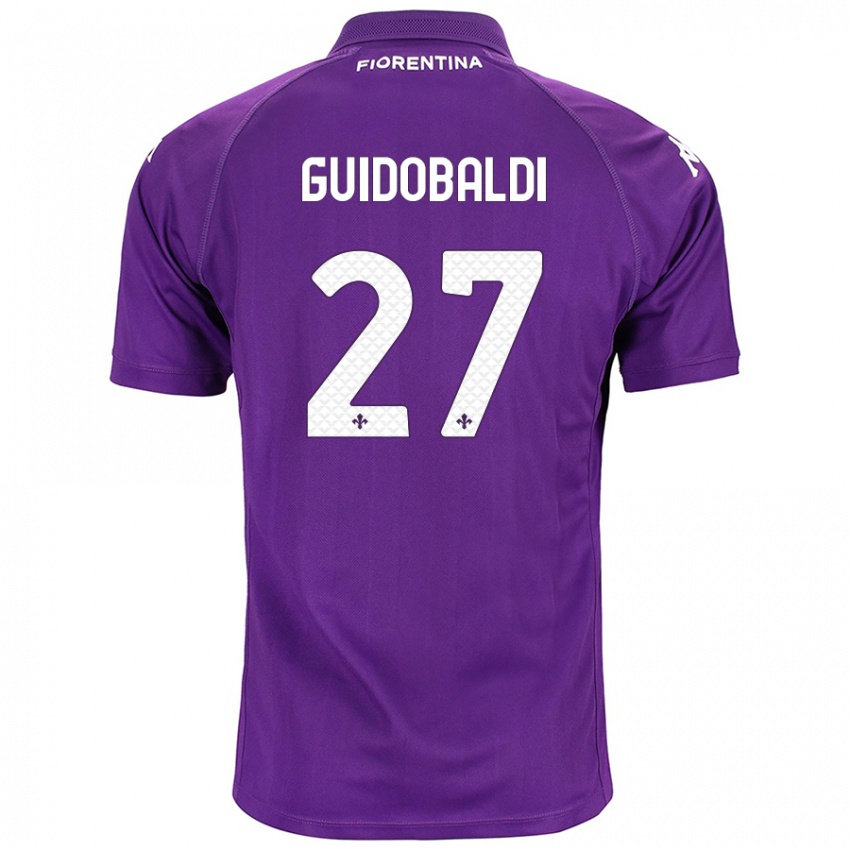 Kinder Filippo Guidobaldi #27 Violett Heimtrikot Trikot 2024/25 T-Shirt Schweiz