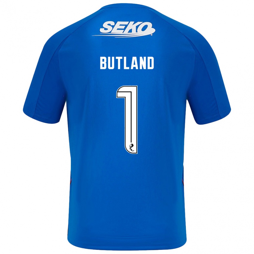 Kinder Jack Butland #1 Dunkelblau Heimtrikot Trikot 2024/25 T-Shirt Schweiz