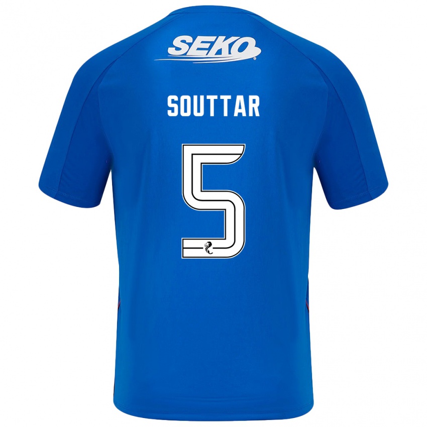 Kinder John Souttar #5 Dunkelblau Heimtrikot Trikot 2024/25 T-Shirt Schweiz