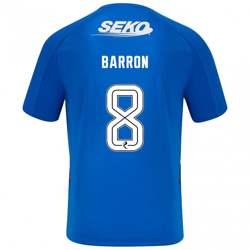 Kinder Connor Barron #8 Dunkelblau Heimtrikot Trikot 2024/25 T-Shirt Schweiz