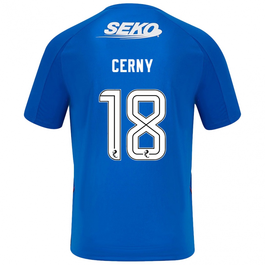 Kinder Vaclav Cerny #18 Dunkelblau Heimtrikot Trikot 2024/25 T-Shirt Schweiz