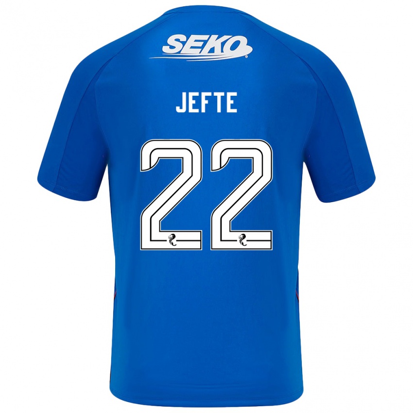 Kinder Jefté #22 Dunkelblau Heimtrikot Trikot 2024/25 T-Shirt Schweiz