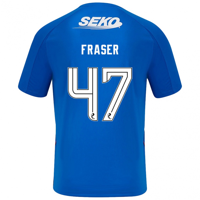 Kinder Robbie Fraser #47 Dunkelblau Heimtrikot Trikot 2024/25 T-Shirt Schweiz