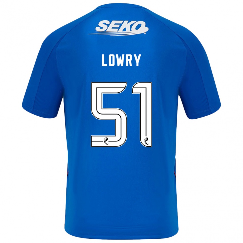 Kinder Alex Lowry #51 Dunkelblau Heimtrikot Trikot 2024/25 T-Shirt Schweiz