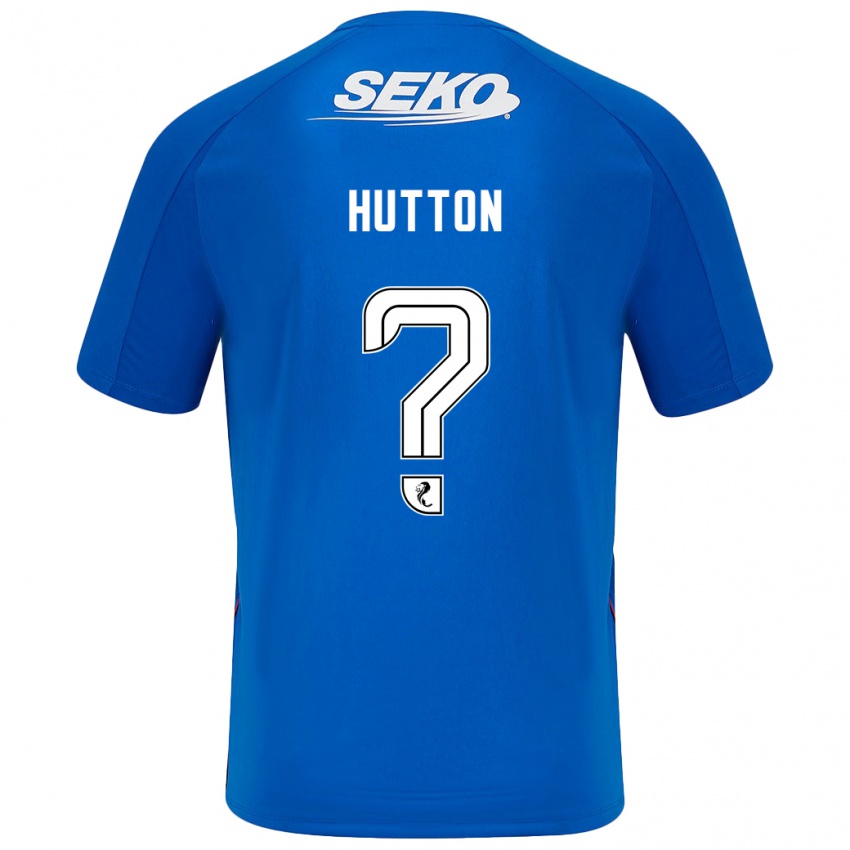 Kinder Zander Hutton #0 Dunkelblau Heimtrikot Trikot 2024/25 T-Shirt Schweiz