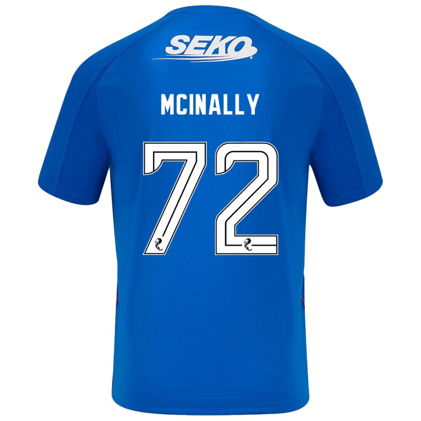 Kinder Darren Mcinally #72 Dunkelblau Heimtrikot Trikot 2024/25 T-Shirt Schweiz