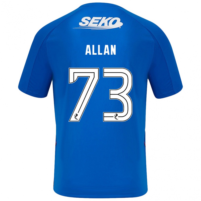 Kinder Connor Allan #73 Dunkelblau Heimtrikot Trikot 2024/25 T-Shirt Schweiz