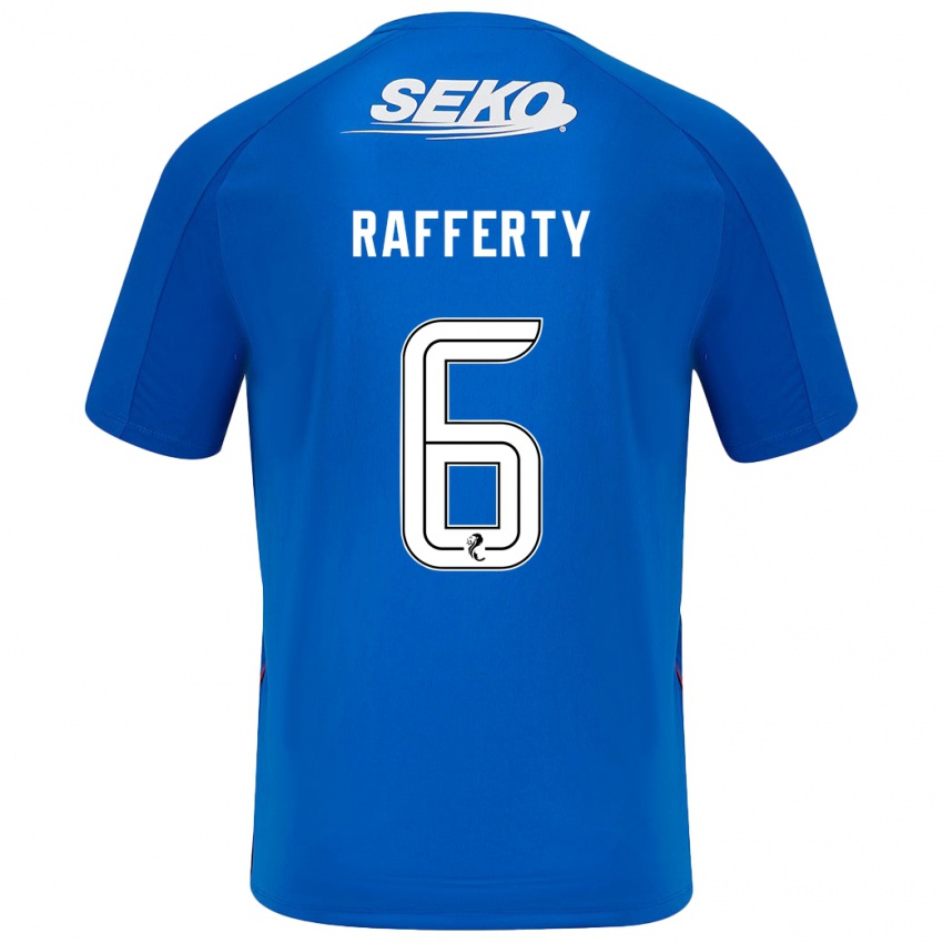 Kinder Laura Rafferty #6 Dunkelblau Heimtrikot Trikot 2024/25 T-Shirt Schweiz