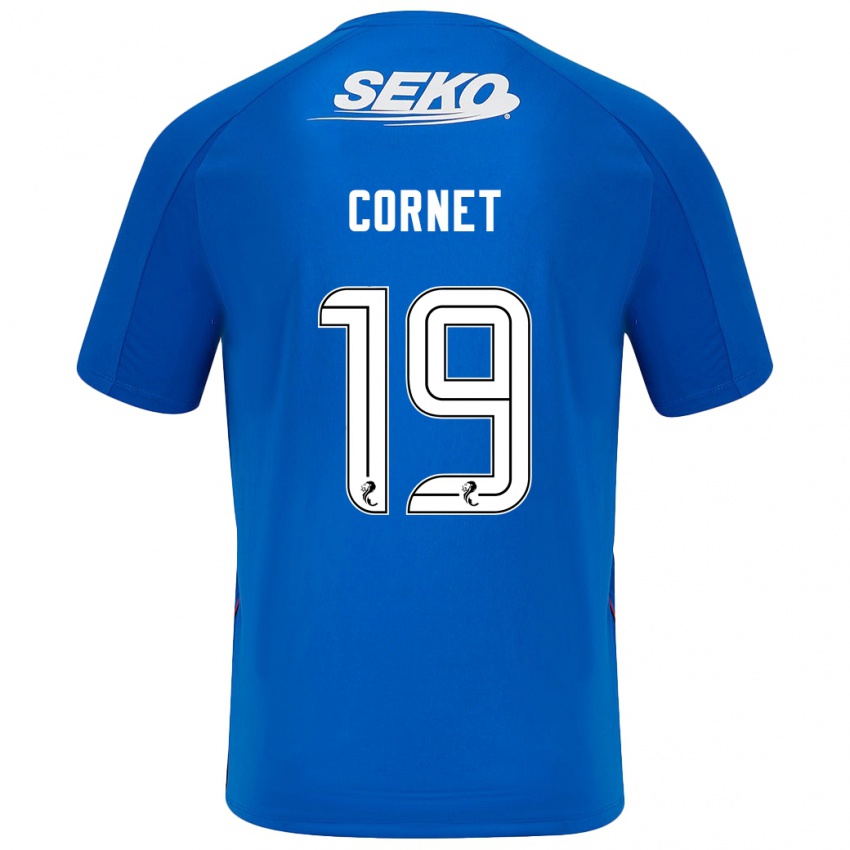 Kinder Chelsea Cornet #19 Dunkelblau Heimtrikot Trikot 2024/25 T-Shirt Schweiz