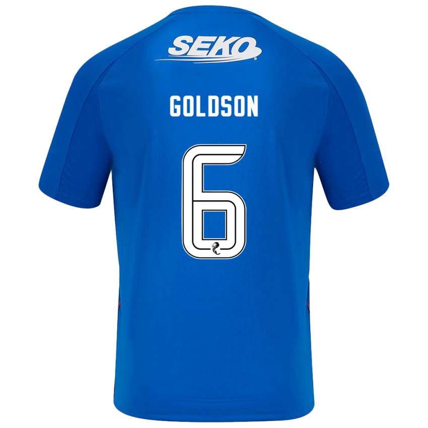 Kinder Connor Goldson #6 Dunkelblau Heimtrikot Trikot 2024/25 T-Shirt Schweiz