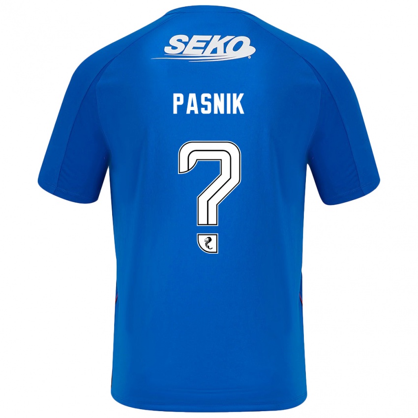 Kinder Tyler Pasnik #0 Dunkelblau Heimtrikot Trikot 2024/25 T-Shirt Schweiz