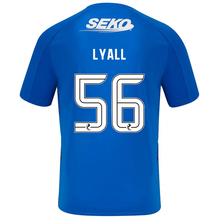 Kinder Arron Lyall #56 Dunkelblau Heimtrikot Trikot 2024/25 T-Shirt Schweiz