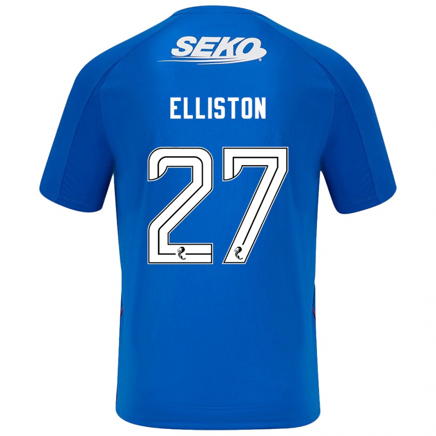 Kinder Maddie Elliston #27 Dunkelblau Heimtrikot Trikot 2024/25 T-Shirt Schweiz